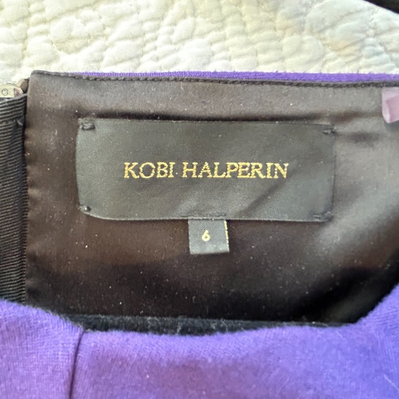Kobe Halperin, stylish sheath dress, purple, size 6 - Picture 4 of 4
